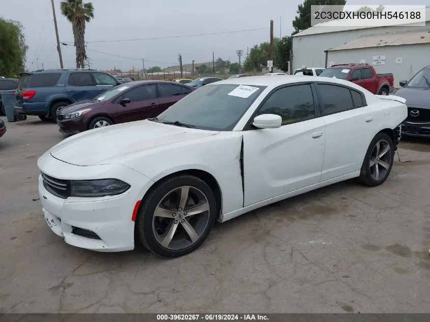 2C3CDXHG0HH546188 2017 Dodge Charger Sxt Rwd