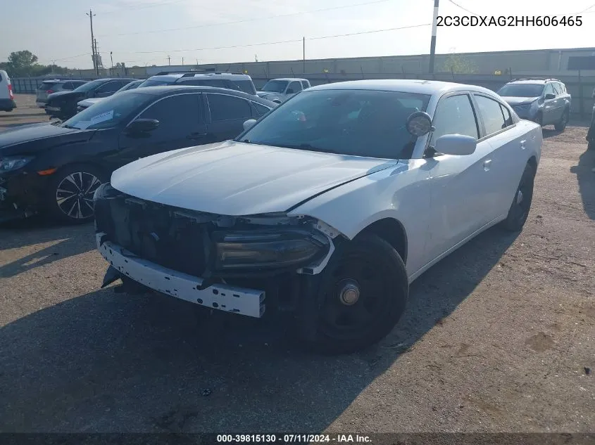 2017 Dodge Charger Police Rwd VIN: 2C3CDXAG2HH606465 Lot: 39815130