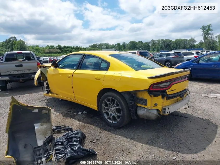 2C3CDXFG2HH612453 2017 Dodge Charger Se Awd