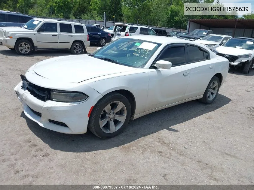 2C3CDXHG9HH575639 2017 Dodge Charger Sxt Rwd