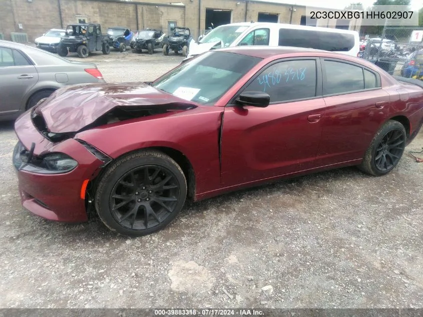 2C3CDXBG1HH602907 2017 Dodge Charger Se Rwd