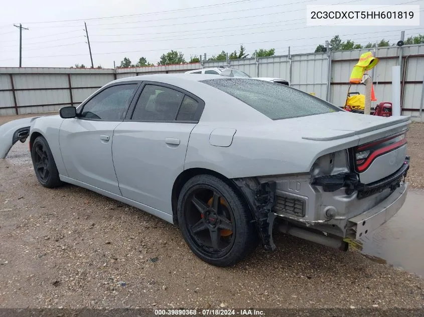 2017 Dodge Charger R/T Rwd VIN: 2C3CDXCT5HH601819 Lot: 39890368