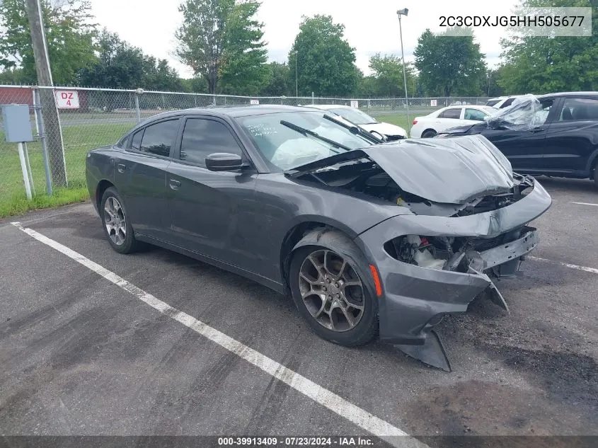 2C3CDXJG5HH505677 2017 Dodge Charger Sxt Awd