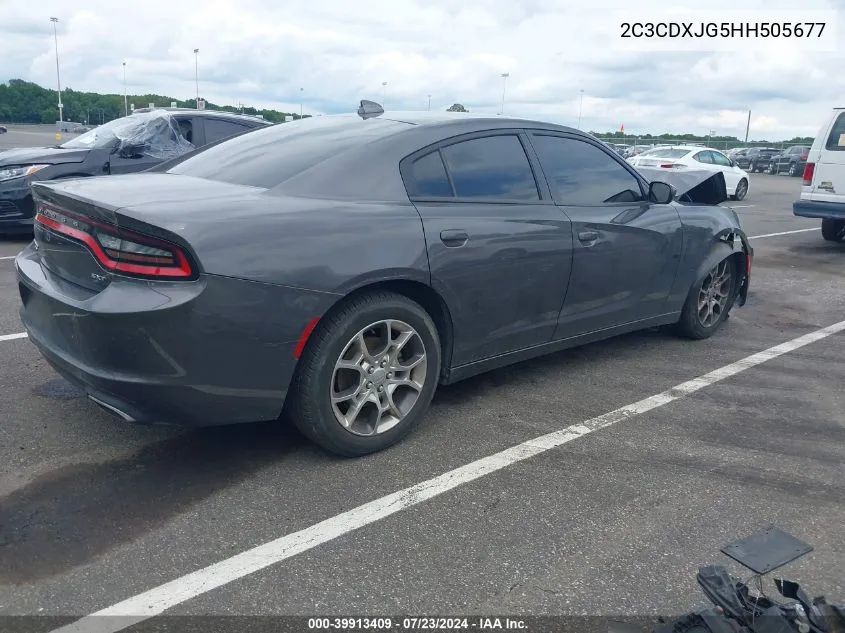 2C3CDXJG5HH505677 2017 Dodge Charger Sxt Awd