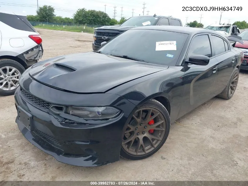 2C3CDXGJ9HH634749 2017 Dodge Charger R/T Scat Pack Rwd