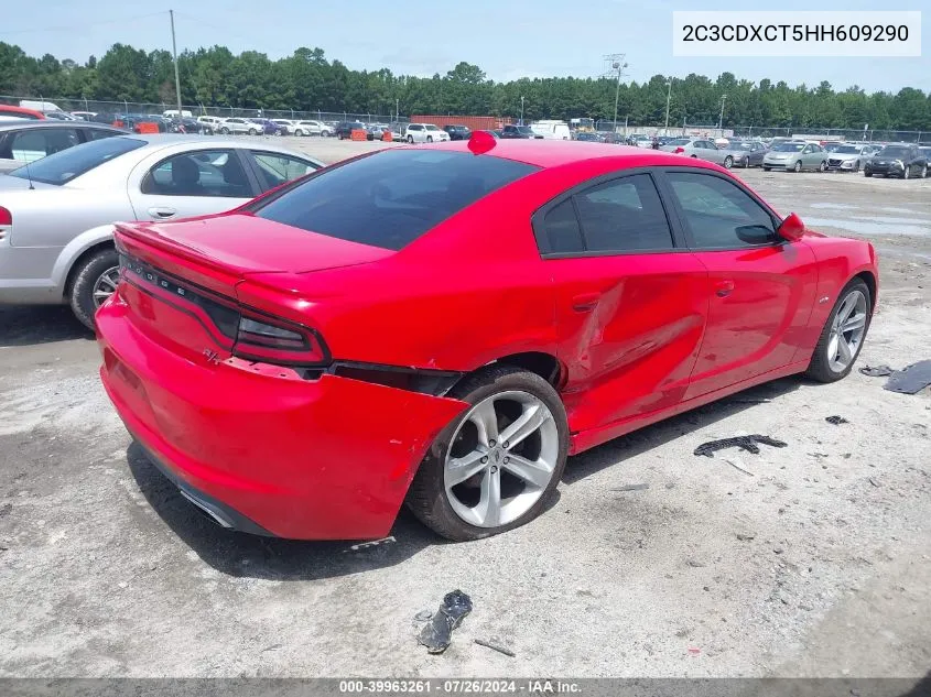 2017 Dodge Charger R/T Rwd VIN: 2C3CDXCT5HH609290 Lot: 39963261