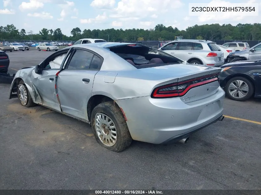 2017 Dodge Charger Police Awd VIN: 2C3CDXKT2HH579554 Lot: 40012480