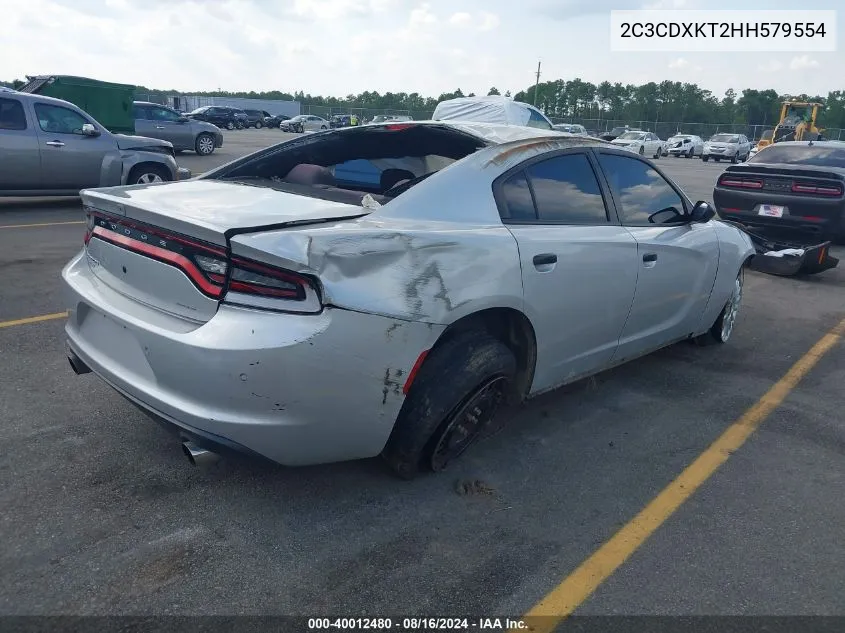 2017 Dodge Charger Police Awd VIN: 2C3CDXKT2HH579554 Lot: 40012480