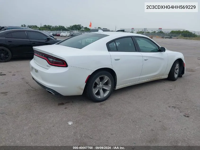 2C3CDXHG4HH569229 2017 Dodge Charger Sxt Rwd