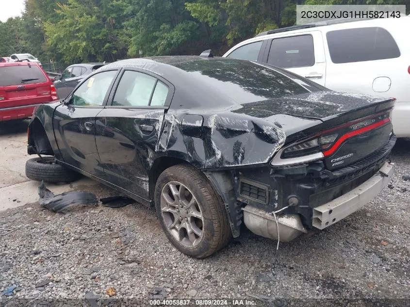 2017 Dodge Charger Sxt Awd VIN: 2C3CDXJG1HH582143 Lot: 40058837