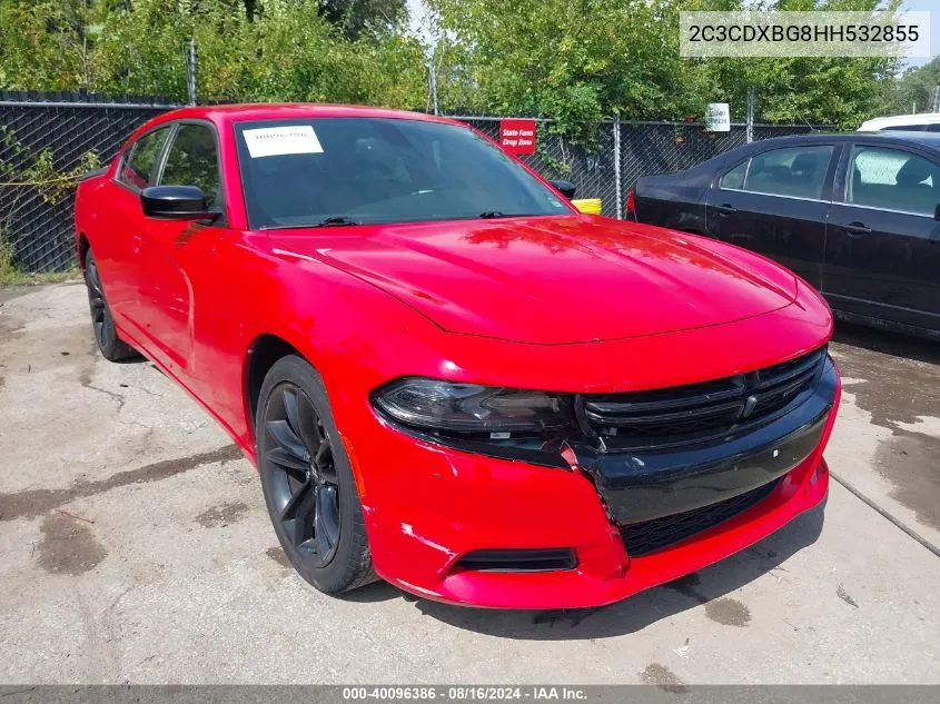 2017 Dodge Charger Se Rwd VIN: 2C3CDXBG8HH532855 Lot: 40096386