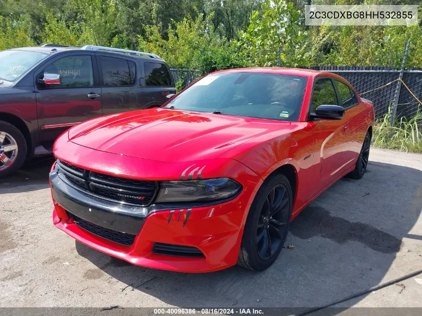 2017 Dodge Charger Se Rwd VIN: 2C3CDXBG8HH532855 Lot: 40096386