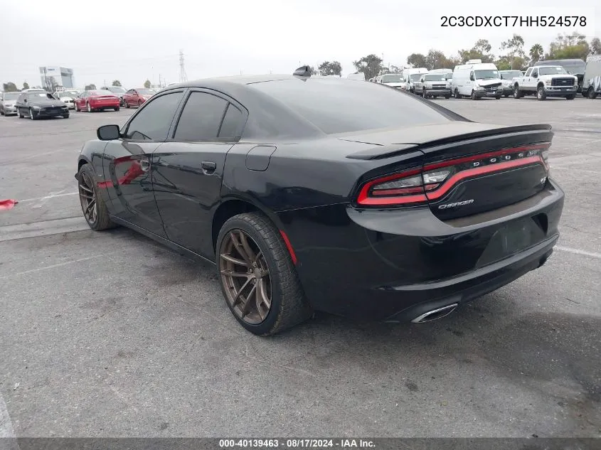 2C3CDXCT7HH524578 2017 Dodge Charger R/T Rwd