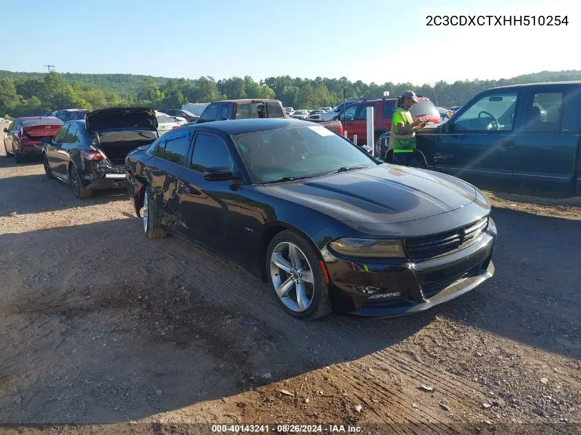 2017 Dodge Charger R/T Rwd VIN: 2C3CDXCTXHH510254 Lot: 40143241