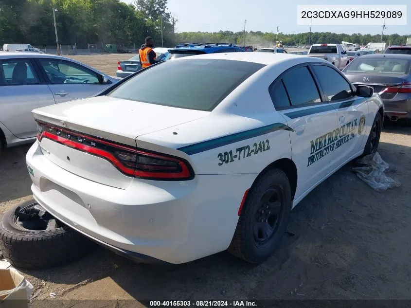 2017 Dodge Charger Police VIN: 2C3CDXAG9HH529089 Lot: 40155303