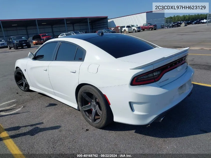 2017 Dodge Charger Srt Hellcat Rwd VIN: 2C3CDXL97HH623129 Lot: 40168762