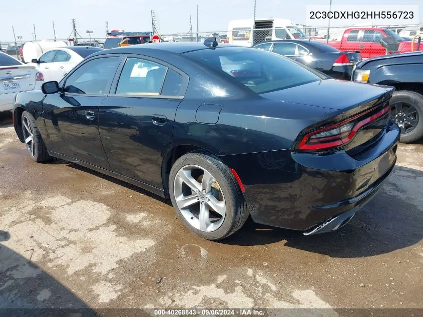 2017 Dodge Charger Sxt Rwd VIN: 2C3CDXHG2HH556723 Lot: 40268843