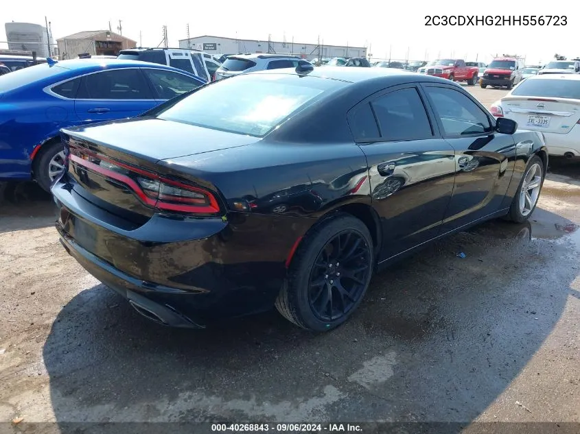 2017 Dodge Charger Sxt Rwd VIN: 2C3CDXHG2HH556723 Lot: 40268843