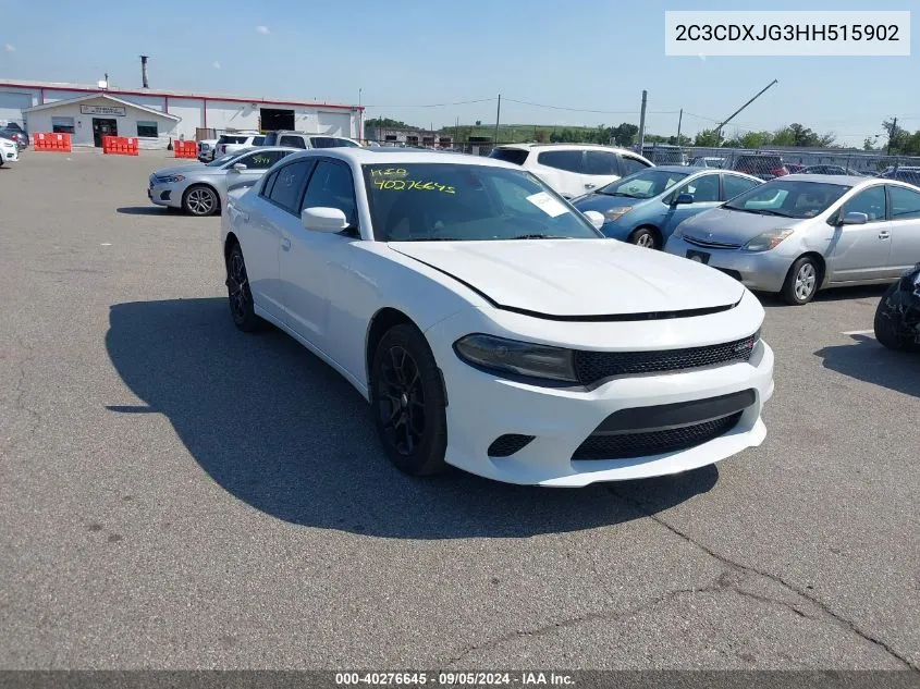 2C3CDXJG3HH515902 2017 Dodge Charger Sxt Awd