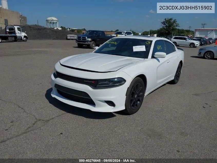 2C3CDXJG3HH515902 2017 Dodge Charger Sxt Awd