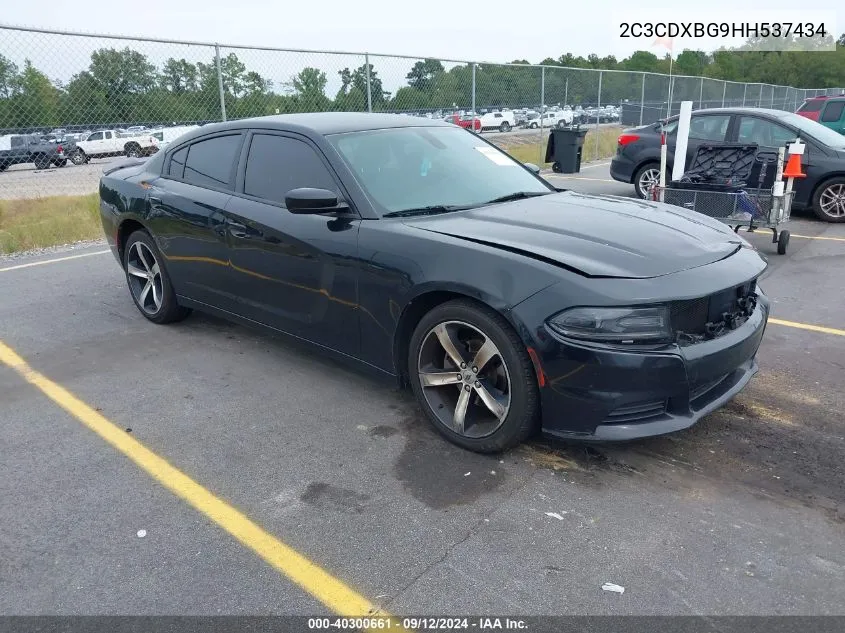 2017 Dodge Charger Se VIN: 2C3CDXBG9HH537434 Lot: 40300661