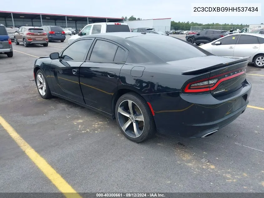 2017 Dodge Charger Se VIN: 2C3CDXBG9HH537434 Lot: 40300661