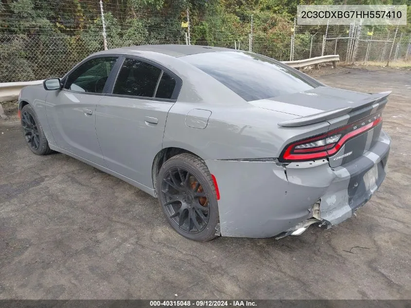 2C3CDXBG7HH557410 2017 Dodge Charger Se Rwd