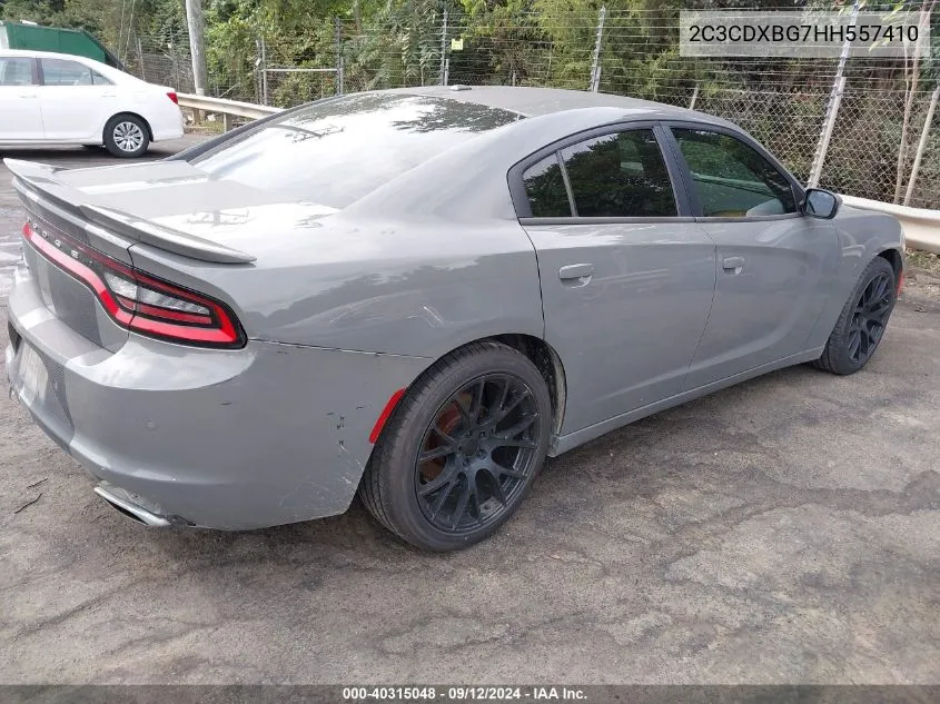 2C3CDXBG7HH557410 2017 Dodge Charger Se Rwd