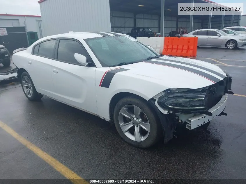 2C3CDXHG7HH525127 2017 Dodge Charger Sxt Rwd