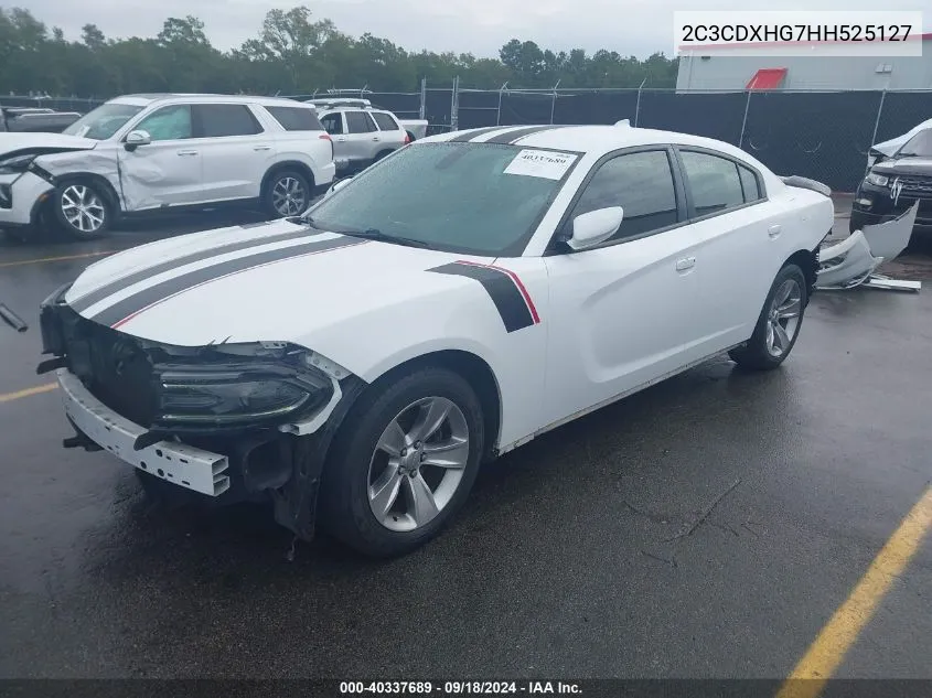 2C3CDXHG7HH525127 2017 Dodge Charger Sxt Rwd