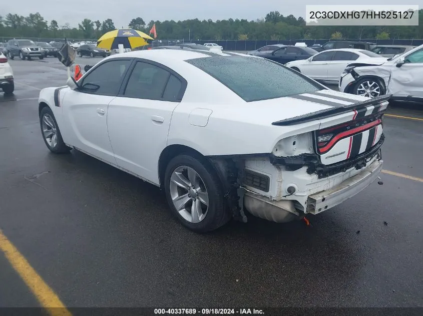 2C3CDXHG7HH525127 2017 Dodge Charger Sxt Rwd