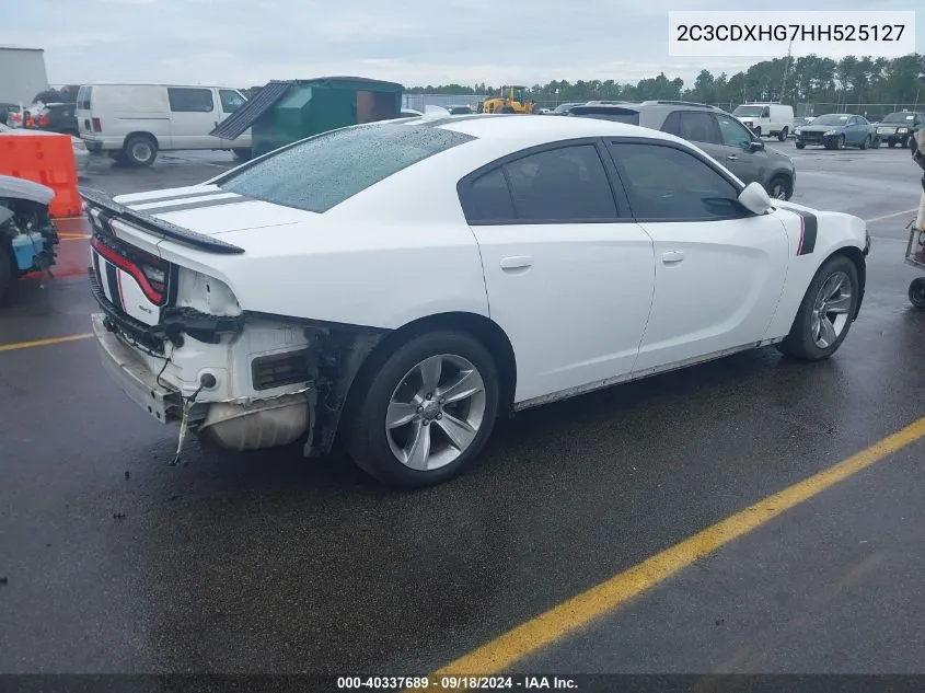 2C3CDXHG7HH525127 2017 Dodge Charger Sxt Rwd