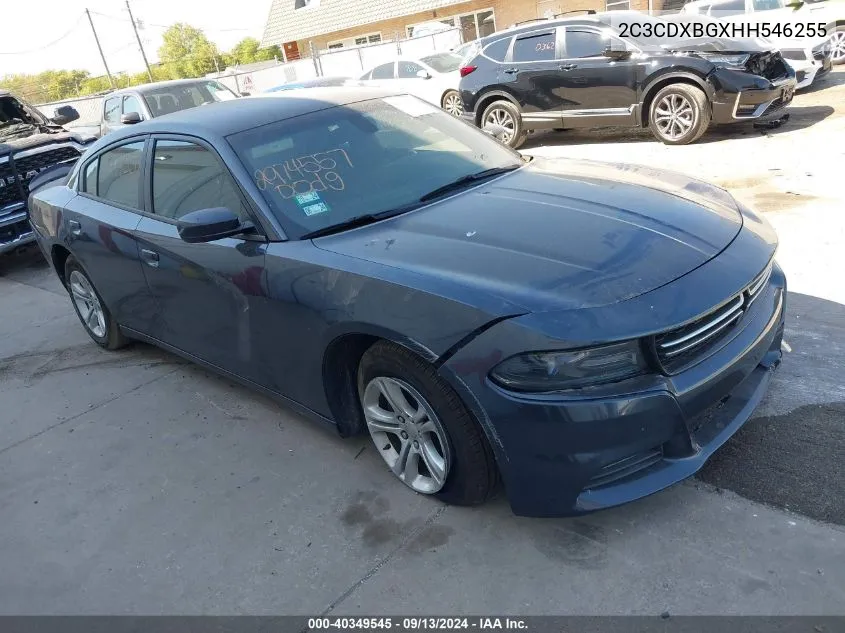 2017 Dodge Charger Se Rwd VIN: 2C3CDXBGXHH546255 Lot: 40349545