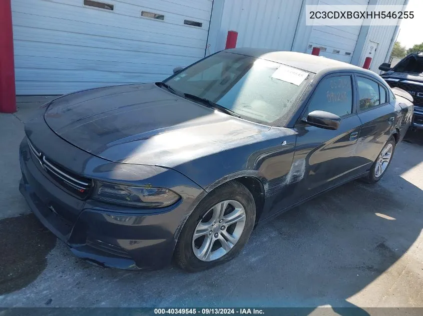 2C3CDXBGXHH546255 2017 Dodge Charger Se Rwd