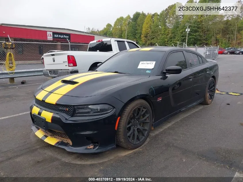 2C3CDXGJ5HH642377 2017 Dodge Charger R/T Scat Pack Rwd