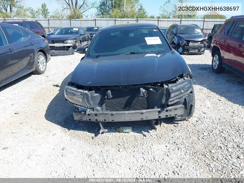 2017 Dodge Charger Sxt Rwd VIN: 2C3CDXHGXHH638697 Lot: 40373885