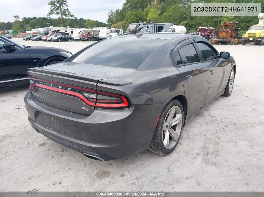 2017 Dodge Charger R/T Rwd VIN: 2C3CDXCT2HH641971 Lot: 40409030