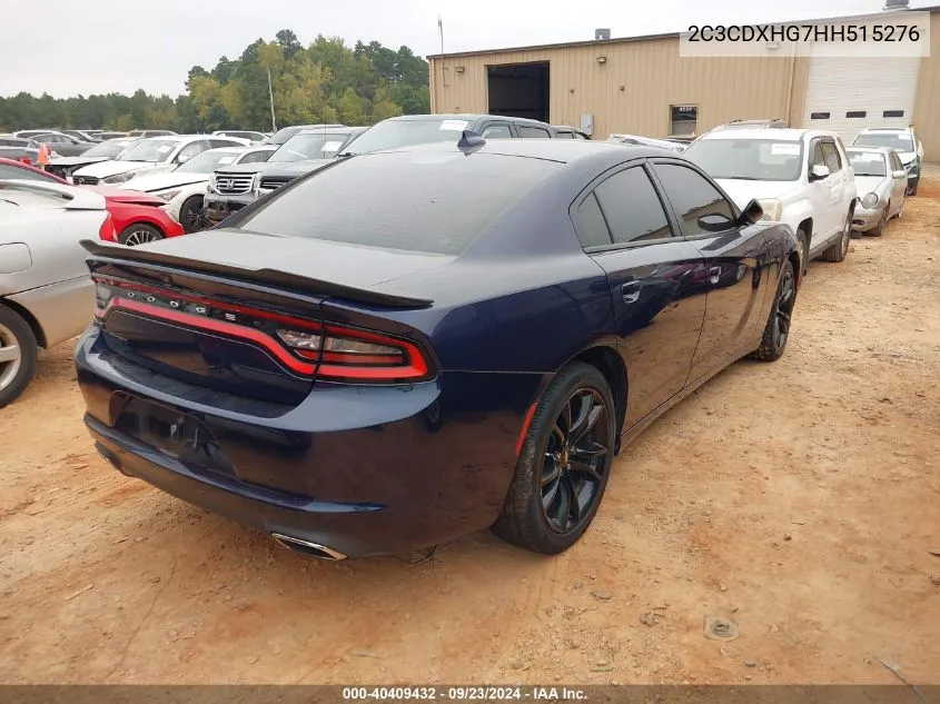 2017 Dodge Charger Sxt Rwd VIN: 2C3CDXHG7HH515276 Lot: 40409432