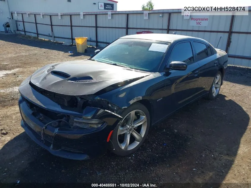 2017 Dodge Charger R/T Rwd VIN: 2C3CDXCT4HH528474 Lot: 40488551