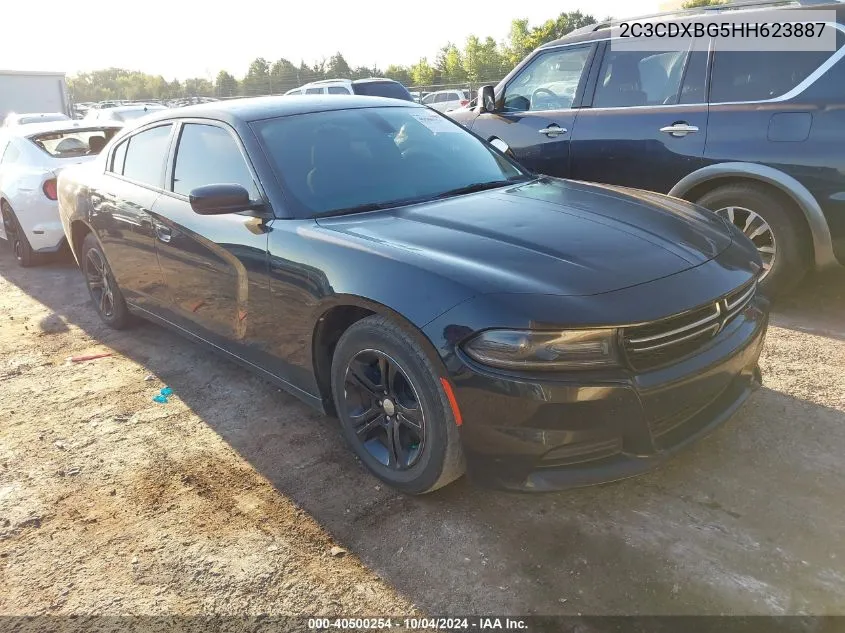 2017 Dodge Charger Se Rwd VIN: 2C3CDXBG5HH623887 Lot: 40500254