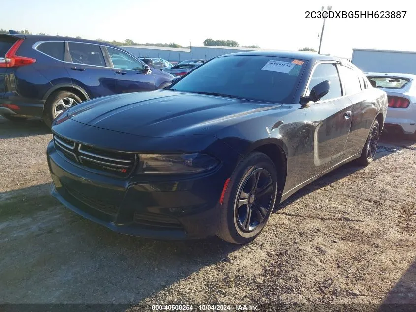 2017 Dodge Charger Se Rwd VIN: 2C3CDXBG5HH623887 Lot: 40500254