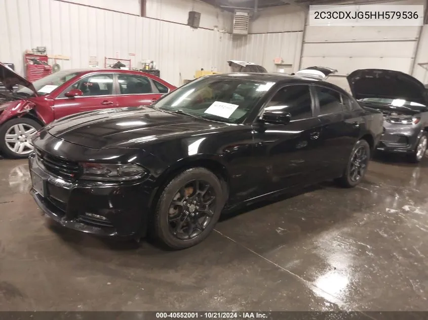 2017 Dodge Charger Sxt Awd VIN: 2C3CDXJG5HH579536 Lot: 40552001