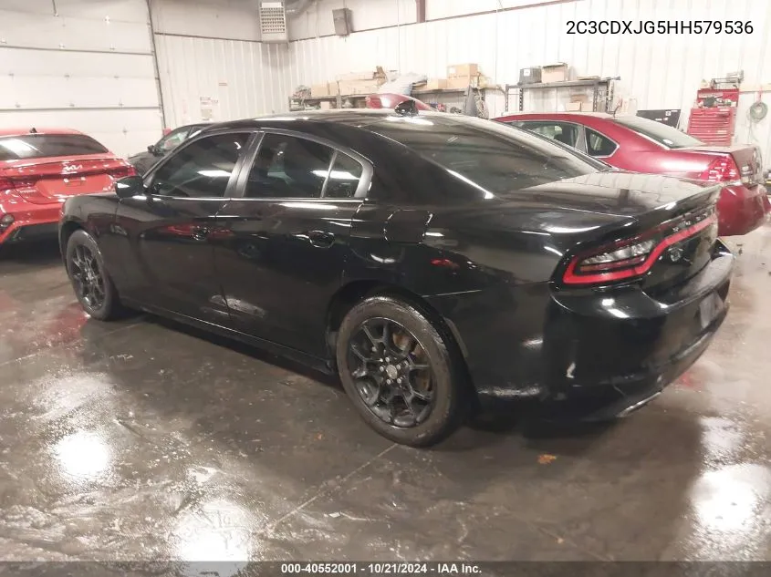 2017 Dodge Charger Sxt Awd VIN: 2C3CDXJG5HH579536 Lot: 40552001