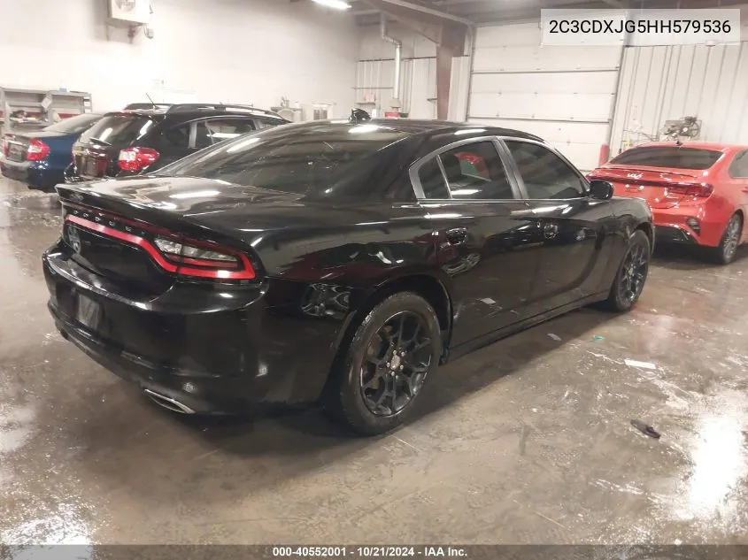 2017 Dodge Charger Sxt Awd VIN: 2C3CDXJG5HH579536 Lot: 40552001