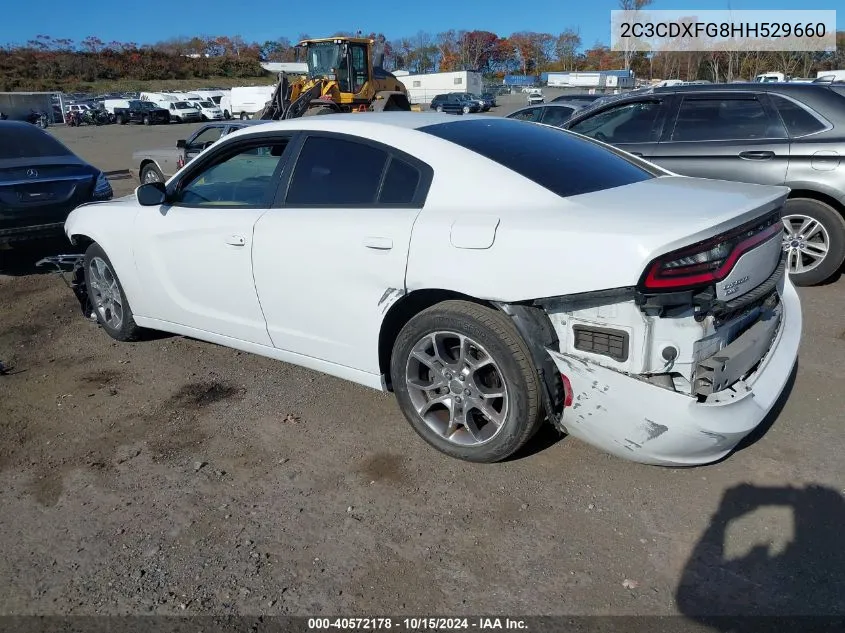 2017 Dodge Charger Se Awd VIN: 2C3CDXFG8HH529660 Lot: 40572178