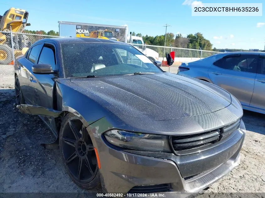 2017 Dodge Charger R/T Rwd VIN: 2C3CDXCT8HH635236 Lot: 40582492