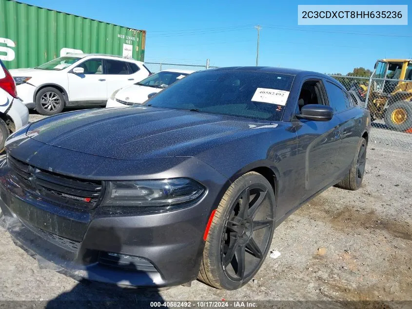 2017 Dodge Charger R/T Rwd VIN: 2C3CDXCT8HH635236 Lot: 40582492