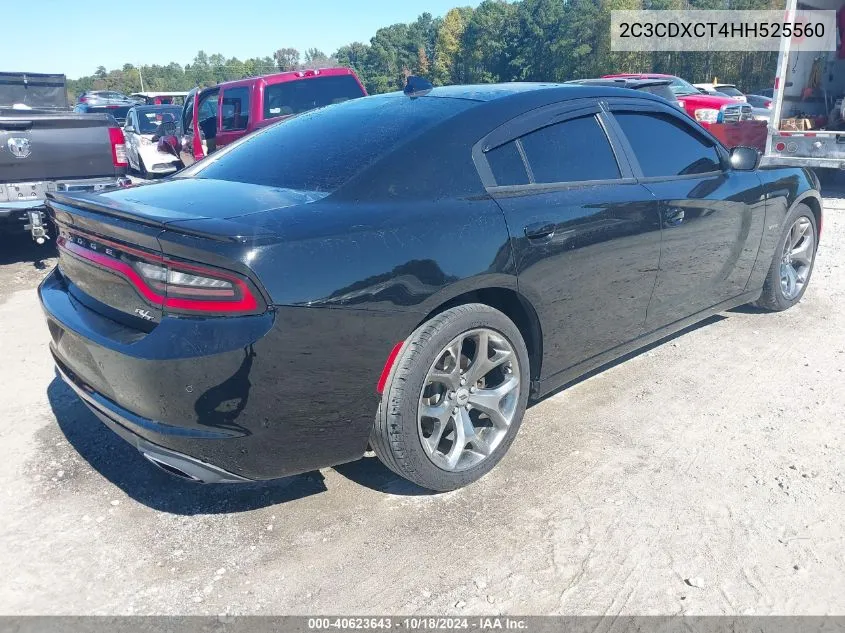 2017 Dodge Charger R/T Rwd VIN: 2C3CDXCT4HH525560 Lot: 40623643