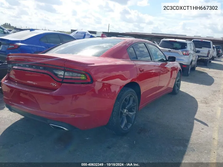 2C3CDXCT1HH667302 2017 Dodge Charger R/T Rwd