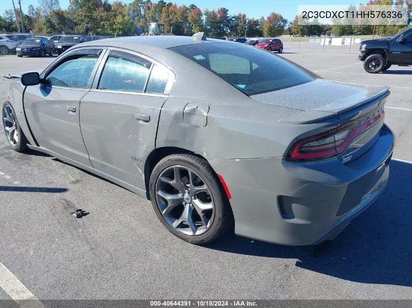 2017 Dodge Charger R/T Rwd VIN: 2C3CDXCT1HH576336 Lot: 40644391